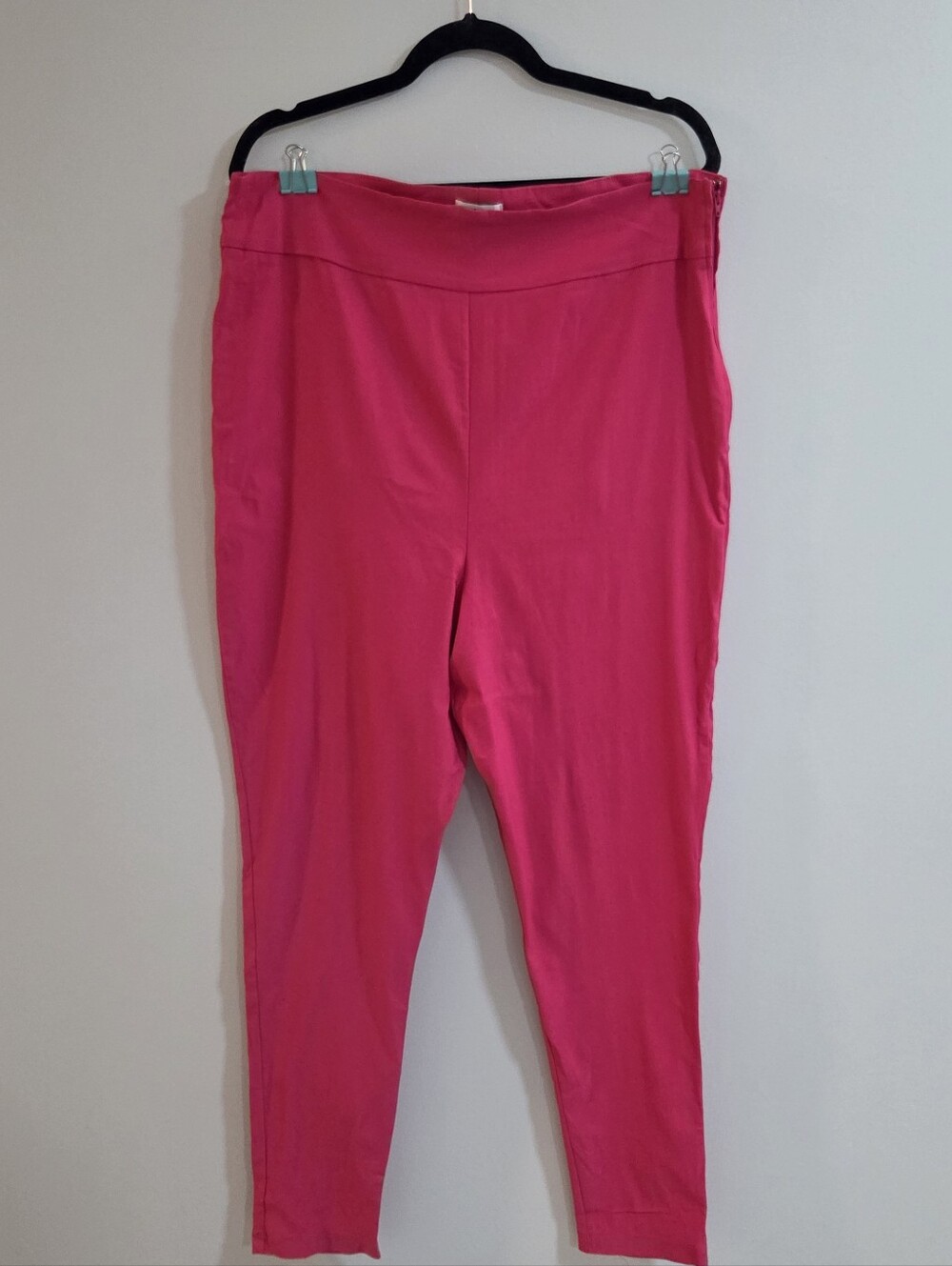 Unique Vintage Bright Pink High Rise Cigarette Ankle Pants